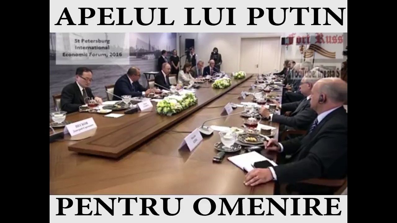 Acesta este apelul lui PUTIN pentru omenire. Războiul bate la ușă. România, trezește-te