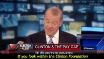 Hillary shouts equal pay but pays women less at Clinton Foundation