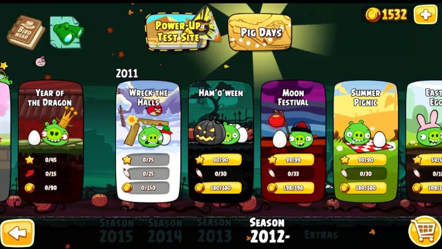 Angry Birds Seasons Wreck the Halls All levels