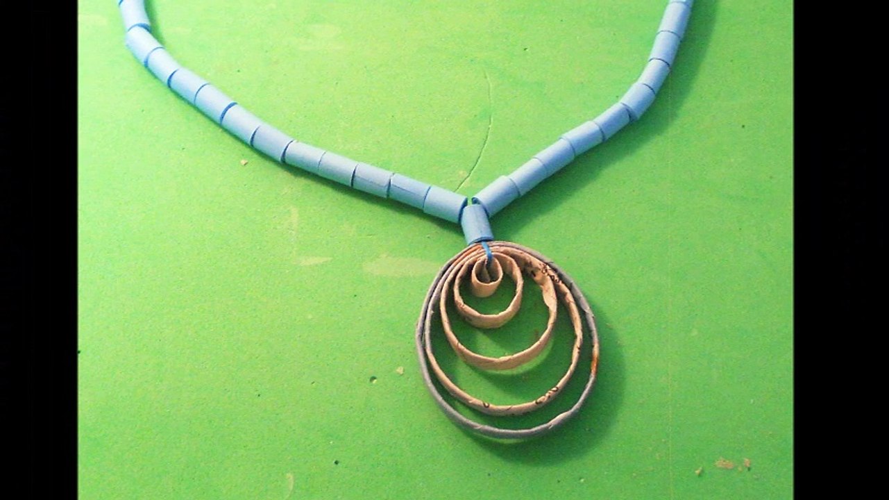 How to make necklace with paper beads
