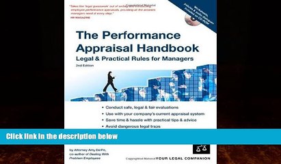 Big Deals  The Performance Appraisal Handbook: Legal   Practical Rules for Managers  Best Seller