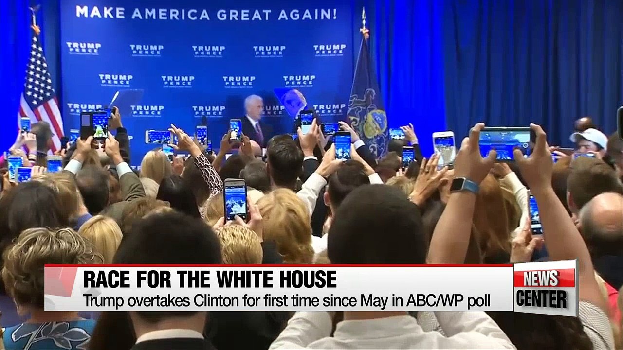 Donald Trump overtakes Hillary Clinton for first time since May in ABC poll