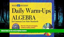 Online eBook Daily Warm-Ups:Algebra for Common Core Standards