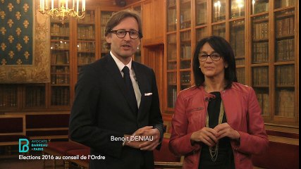 Madame Catherine LECLERCQ et Monsieur Benoit DENIAU, candidats au Conseil de l'Ordre
