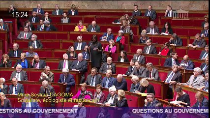 Seybah Dagoma - question au Gouvernement - campements sauvages dans le nord-est parisien