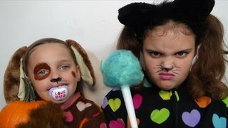 Bad Baby Puppy & Kitty Victoria & Annabelle Freak Daddy Hidden Egg Gross