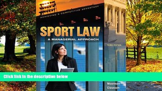 Books to Read  Sport Law: A Managerial Approach  Best Seller Books Most Wanted