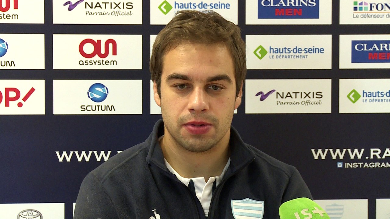 Top 14     Racing - MHR: conférence d'avant match de James Hart