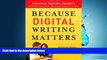 Fresh eBook Because Digital Writing Matters: Improving Student Writing in Online and Multimedia