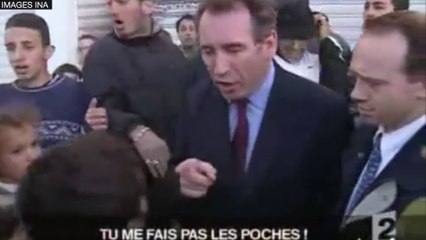 Download Video: Les politiques et la banlieue : François Bayou gifle un enfant qui lui fait les poches