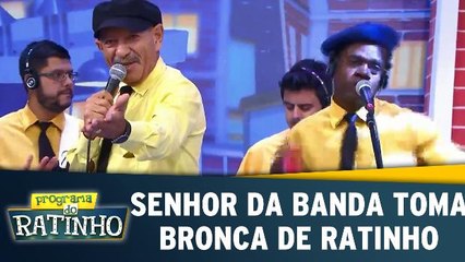 Senhor da banda leva bronca de Ratinho