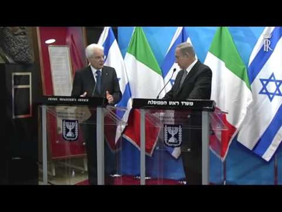 Israele - Dichiarazione Presidente Mattarella (02.11.16)