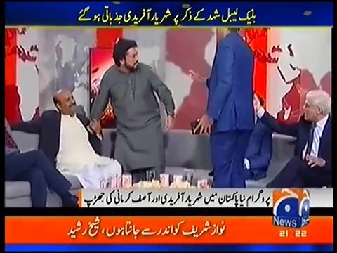 Talat Hussain had to finish the show as Shehreyar Afridi got extremely angry on Asif Kirmani in live show