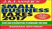 [Ebook] J.K. Lasser s Small Business Taxes 2017: Your Complete Guide to a Better Bottom Line