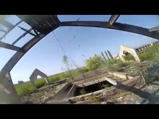 Drone Nimbly Zips Through Abandoned Building