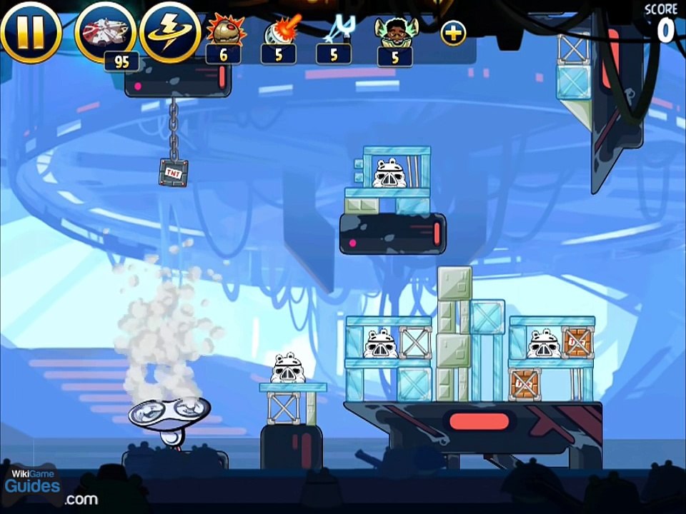 Angry Birds Star Wars Cloud City All Levels 4-1 to 4-40 3 Star Walkthrough and Hidden Droid Bonus