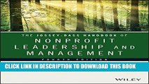 [Ebook] The Jossey-Bass Handbook of Nonprofit Leadership and Management (Essential Texts for