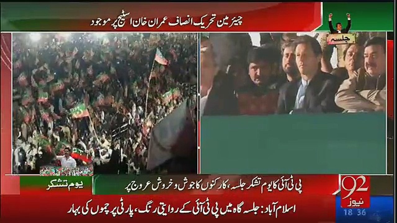 Aerial View of PTI Parade Ground Jalsagah After Imran Khan's Arrival