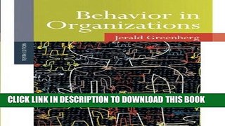[Ebook] Behavior in Organizations (10th Edition) Download Free