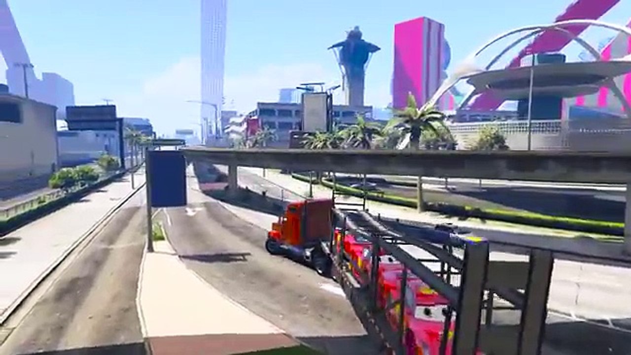 Спайдермен и Грузовик тачек Молний Маквин крутые гонки , мультик игра для детей