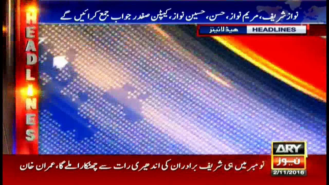 Headlines 2300 2nd November 2016