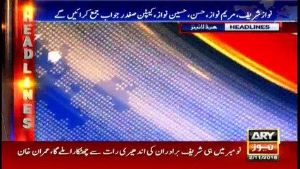 Headlines 2300 2nd November 2016