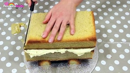 The Wheels On The Bus Cake | Nursery Rhymes Birthday Cake Ideas for Children By HooplaKidz Recipes