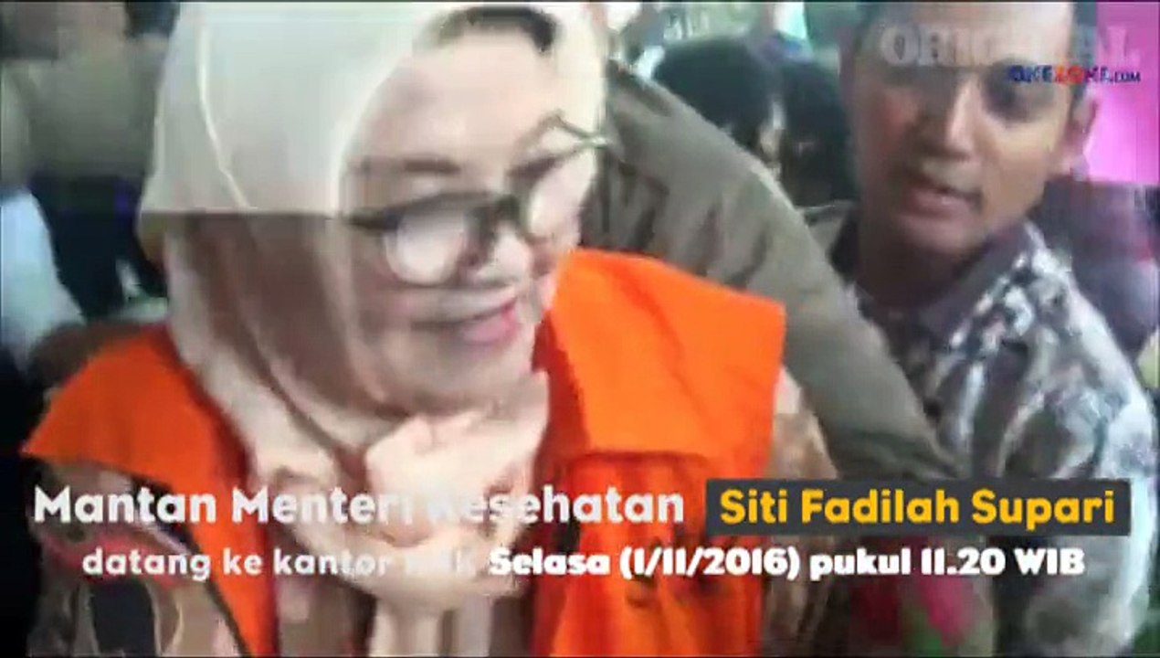 Jalani Pemeriksaan Perdana KPK, Siti Fadilah Disambut Para Pendukungnya