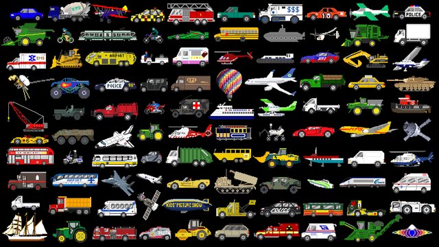 Counting to 100 with Vehicles - Construction, Farm, Air & Street Vehicles - The Kids' Picture Show