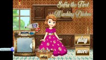 Beautifull Disney Princess Sofia The First Washing Dishes - Games For Girls