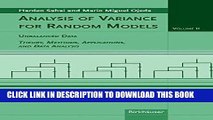 Ebook Analysis of Variance for Random Models, Volume 2: Unbalanced Data: Theory, Methods,