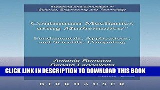 Ebook Continuum Mechanics using MathematicaÂ®: Fundamentals, Applications and Scientific Computing