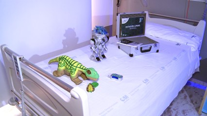 Unidad de oncología infantil se transforma en 'estación lunar'