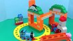 Thomas the Tank Engine Mega Bloks Set with Peppa Pig Saving Duplo Lego Spiderman Stop Motion Parody