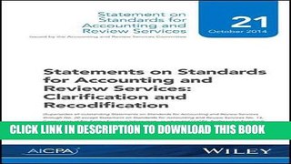 [Free Read] Statements on Standards for Accounting and Review Services: Clarification and