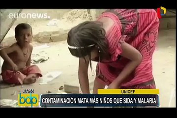 Unicef: contaminación mata cerca de 600 mil niños anualmente