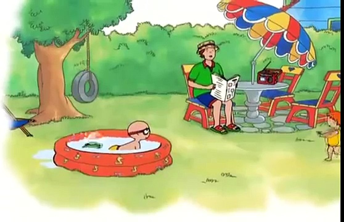 Caillou en Espanol Capitulos Completos Dibujos Infantiles - CAILLOU UN NADADOR MUY BUENO