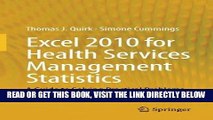 [FREE] EBOOK Excel 2010 for Health Services Management Statistics: A Guide to Solving Practical