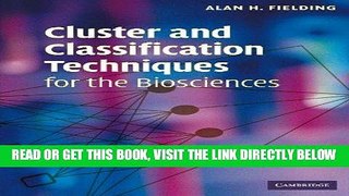 [READ] EBOOK Cluster and Classification Techniques for the Biosciences BEST COLLECTION