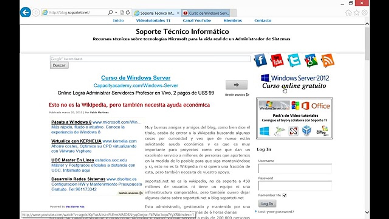 Curso de Windows Server 2012 - 14. Iniciar un disco duro - YouTube