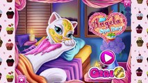 Обзор игр для девочки Говорящая Анжела идет в салон красоты кот Том