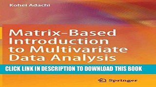 [Free Read] Matrix-Based Introduction to Multivariate Data Analysis Full Online