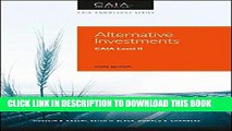 [Free Read] Alternative Investments: CAIA Level II Full Online