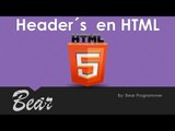 Curso de HTML || header´s en html etiquetas h1 a h6 || capitulo 4