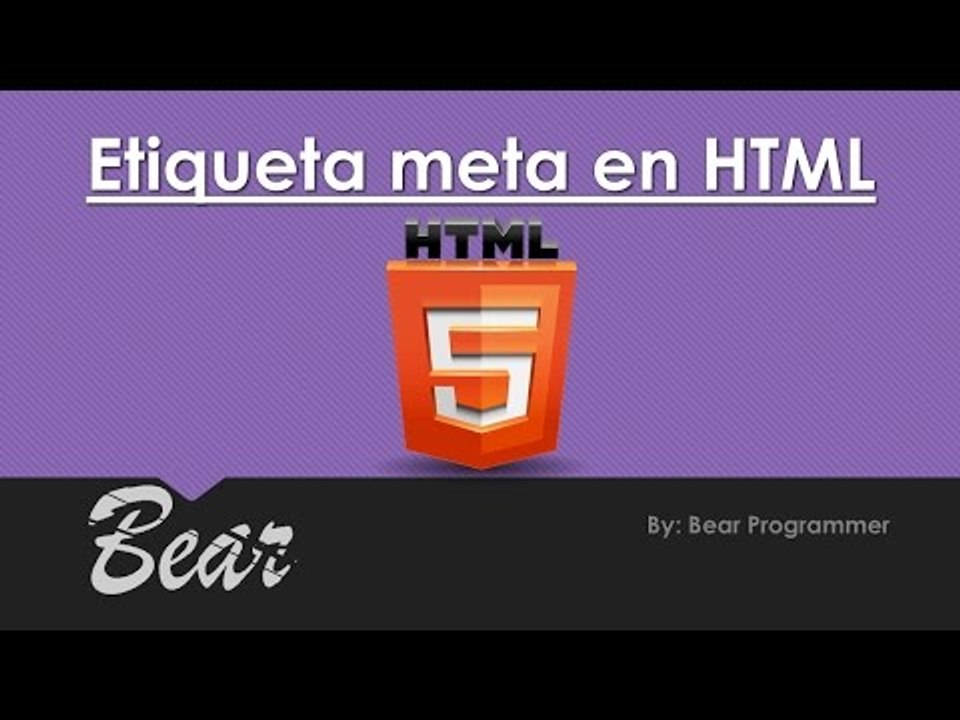 Curso de html || etiqueta meta "meta datos" ||capitulo 3