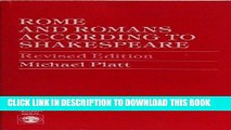 Best Seller Rome and Romans According to Shakespeare Free Read