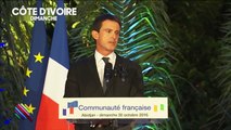 Manuel Valls en Cote d'Ivoire recadre durement un ministre et le met mal à l'aise