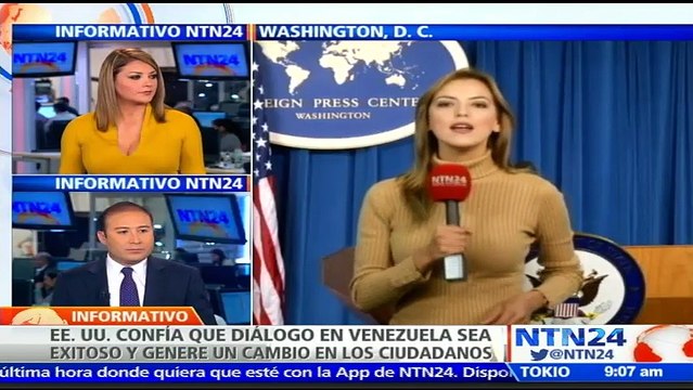 Vocero de Estado en EE.UU. confía que diálogo entre Gobierno de Maduro y oposición venezolana sea exitoso