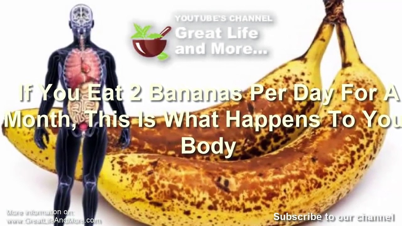 If You Eat 2 Bananas Per Day For A Month, This Is What Happens To Your Body