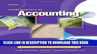 Best Seller Fundamentals of Accounting: Course 1 (Advantage) Free Read